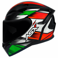 CAPACETE ASX CITY START BRILHO PRETO/VERMELHO/VERDE