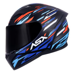 CAPACETE ASX CITY ARROW FOSCO PRETO/VERMELHO/AZUL