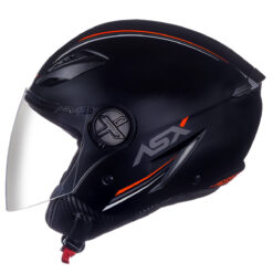 CAPACETE ASX CITY AIR SOLID FOSCO PRETO