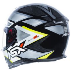 CAPACETE ASX EAGLE SV FAST BRILHO PRETO/CINZA/AMARELO