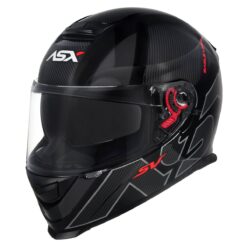 Capacete ASX Eagle SV Lines Brilho Preto/Grafite